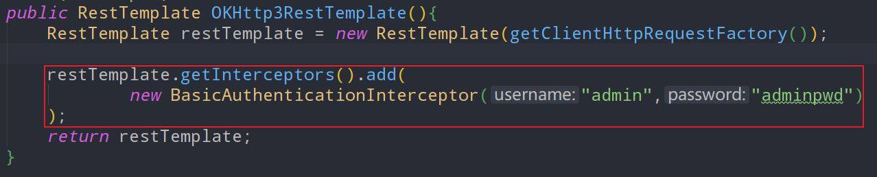 RestTemplate如何通过HTTP,Basic,Auth认证示范例子说明